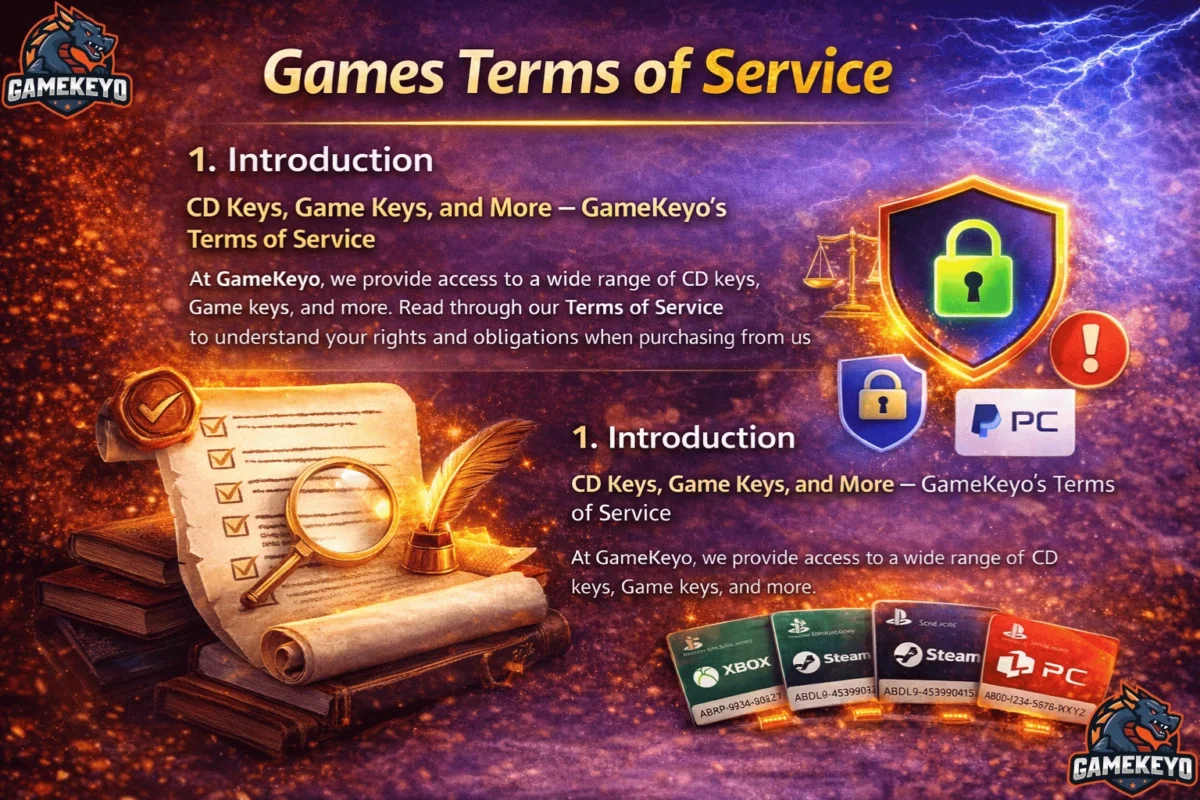 CD Keys & Game Keys Terms of Service – Buy 1000+ Affordable Keys